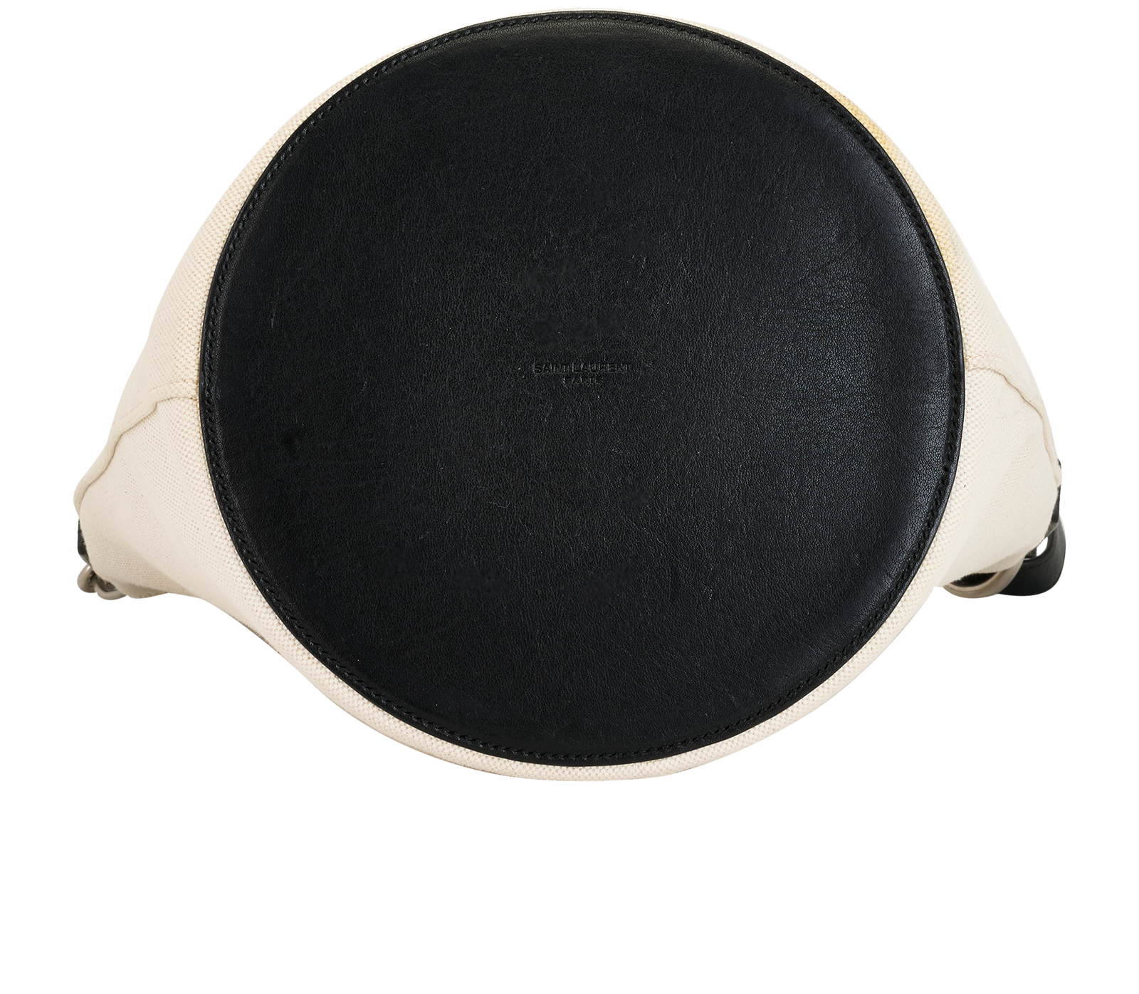 Rive Gauche Bucket Bag, &pound;650, Handbags, Cream, Canvas/Leather, Top view